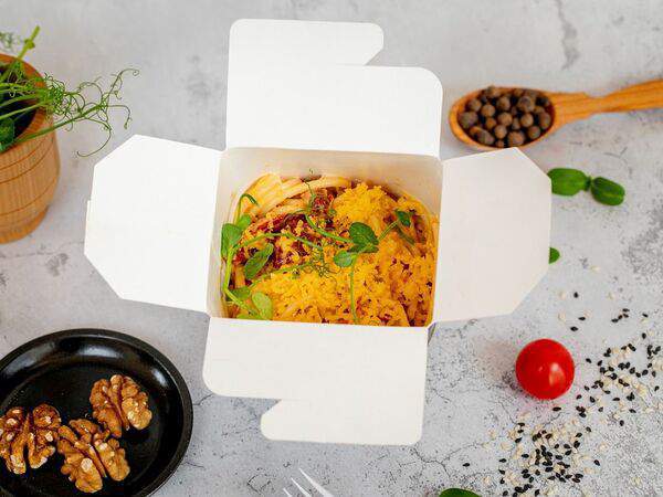 Едакит - Паста с овощами в сливочном соусе