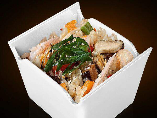 СУШИБОКС - Тяхан с морепродуктами в Сливочном соусе