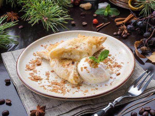 Вепрево колено - Штрудель с яблоком и грушей