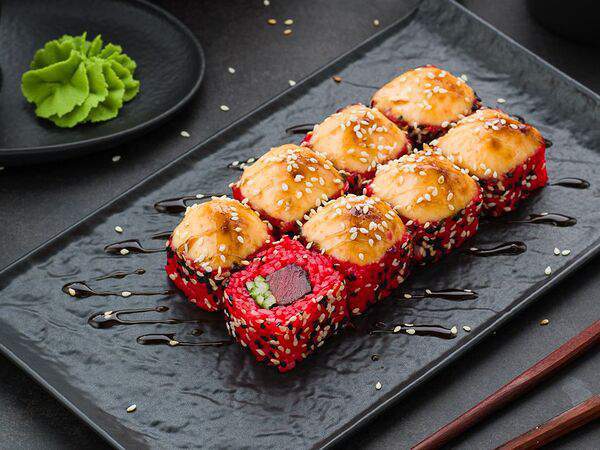 Рыба закусывала - Ролл Красный, запечённый с тунцом