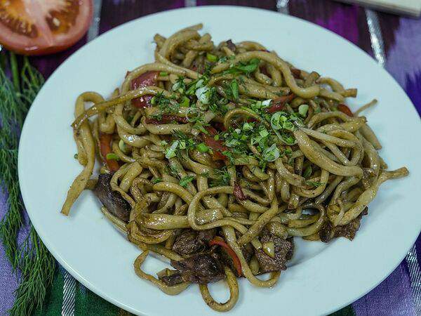 Самарканд - Жареный лагман с говядиной