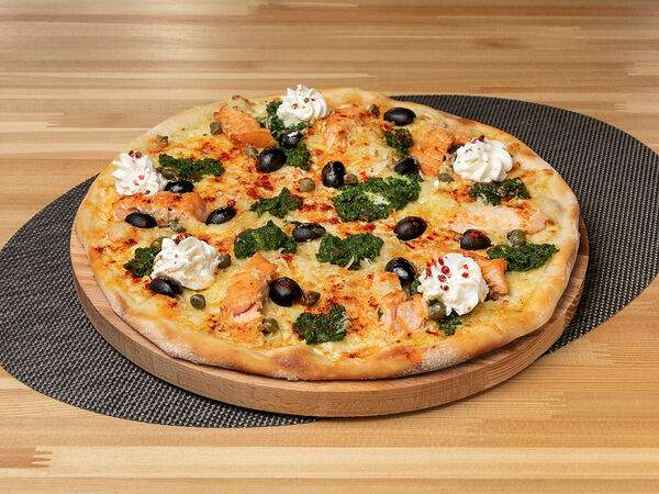 Lafa - Семга и шпинат