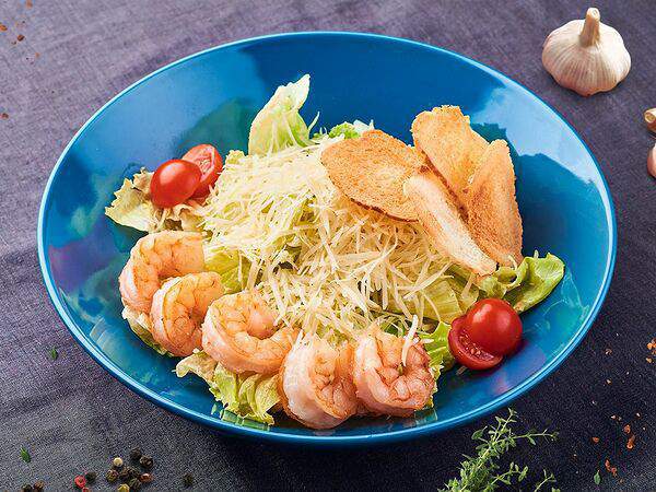 Росс - Салат Цезарь с креветкой