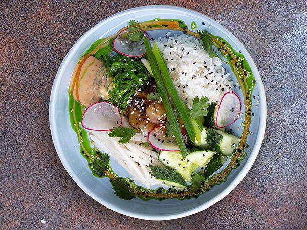 Fergana - Поке с маринованными креветками