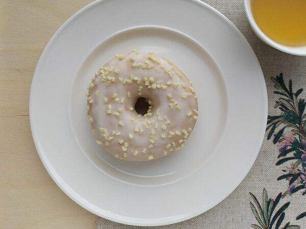 Тележка - Донат с белой глазурью