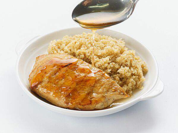 Мастер ланч - Курица в цитрусовой карамели с киноа