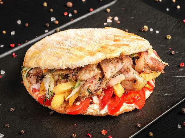 Папа жарит мясо - Донер с говядиной