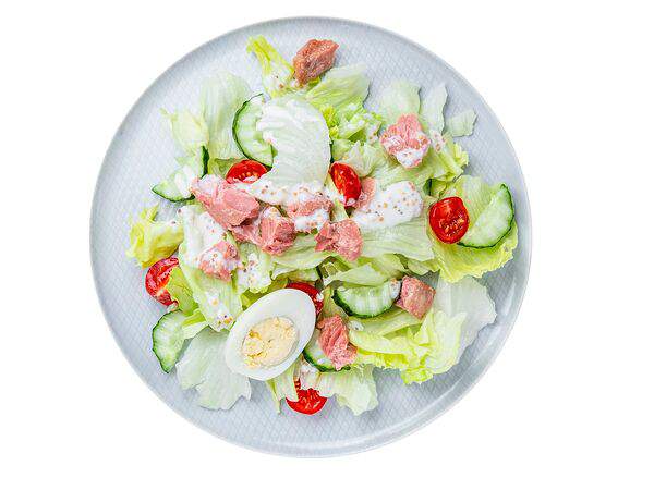 Мандарин - С тунцом, яйцом и соусом нисуаз