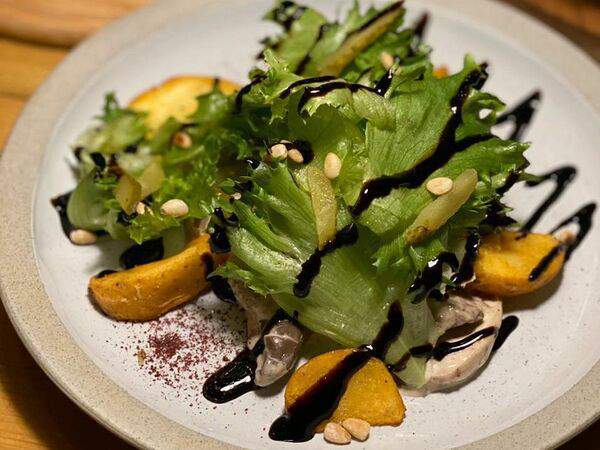 Чача-Рача - С куриной печенью и вешенками в сливках