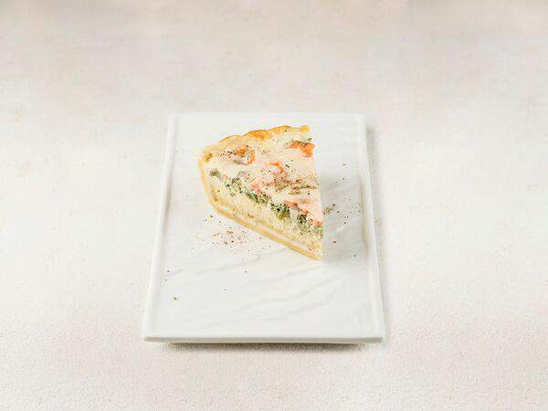 Сгущенка - Киш с брокколи и лососем