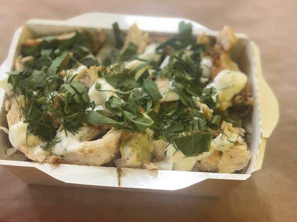 Донер кебаб - Донер-салат со свининой