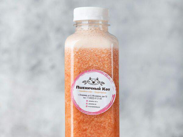 Пшеничный кот - Клубнично-банановый смузи