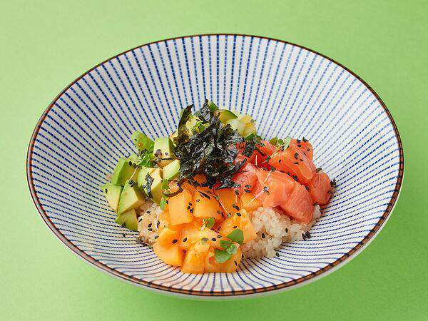 Фартук бистро - Поке лососем