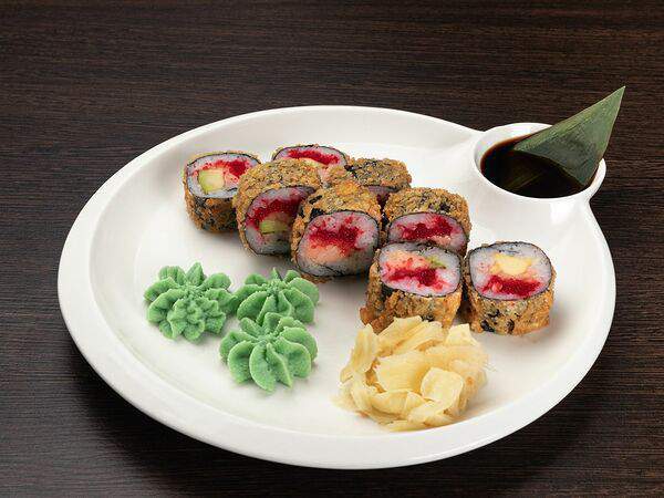 Дубай - Жаренный ролл с нежным лососем