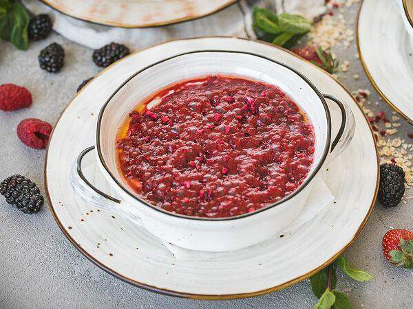 Jesstaurant - Каша геркулесовая с малиновым муссом