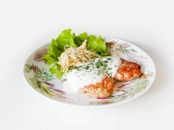 Брынза - Рубленые тефтели из семги