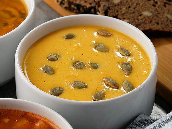 Люблю и Благодарю Вегетарианское кафе - Тыквенный суп-пюре