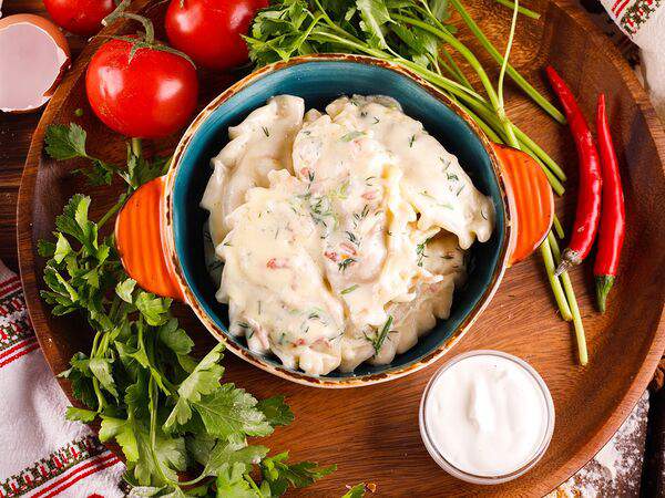 Фьюжн - Вареники с капустой и грибами