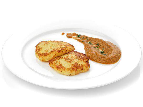 Ближе к делу - Драники картофельные с овощным соусом