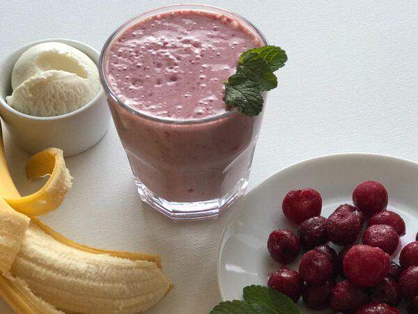 Станция Фруктовая - Смузи вишня, пломбир, мята