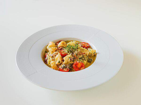 Сеть семейных кафе Kitchen - Паста с кальмарами и креветками