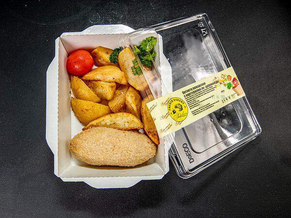 Французская пекарня & French Bakery - Картофель по-деревенски и котлета пожарская