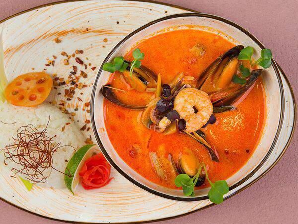 Том Ям паназиатская кухня - Том ям с морепродуктами