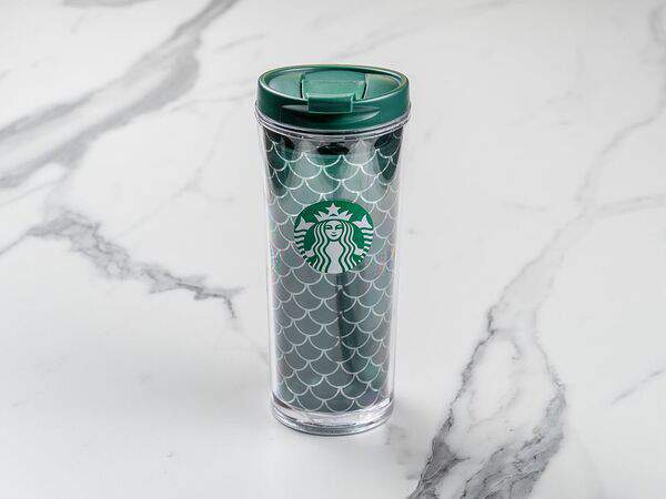 Starbucks (R) - Тамблер пластиковый зеленый с принтом Patterned