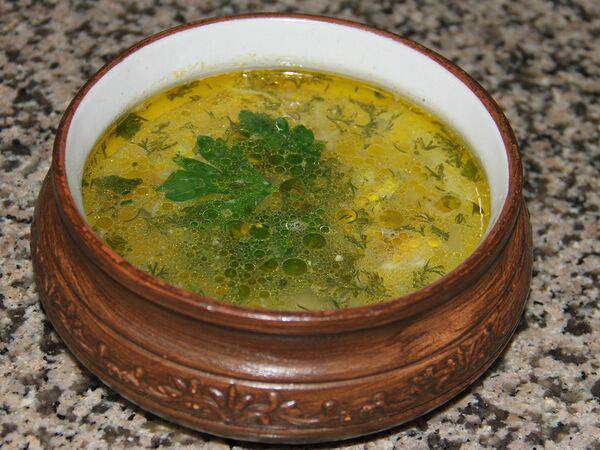 Грузинская кухня кети - Суп лапша куриная