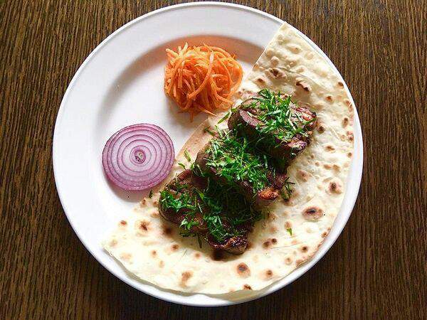 Лукум Восточная кухня - Шашлык из телячьего языка