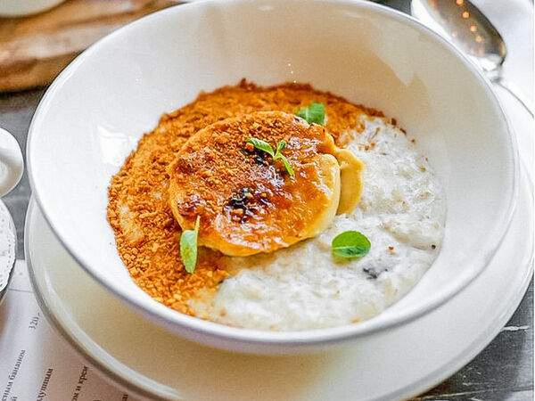 Хлебная Лавка - Овсяная каша с изюмом и крем-брюле
